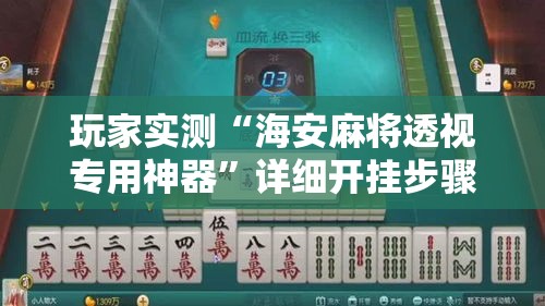 玩家实测“海安麻将透视专用神器”详细开挂步骤