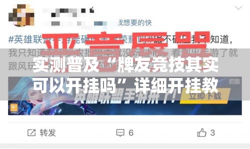 实测普及“牌友竞技其实可以开挂吗”详细开挂教材