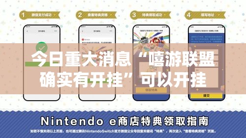今日重大消息“嘻游联盟确实有开挂	”可以开挂