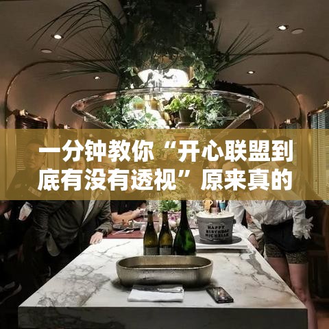 一分钟教你“开心联盟到底有没有透视”原来真的有挂