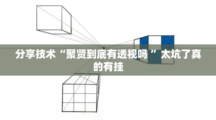 分享技术“聚贤到底有透视吗 ”太坑了真的有挂