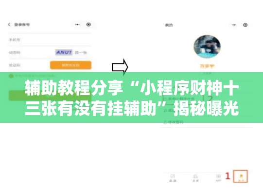 辅助教程分享“小程序财神十三张有没有挂辅助”揭秘曝光猫腻