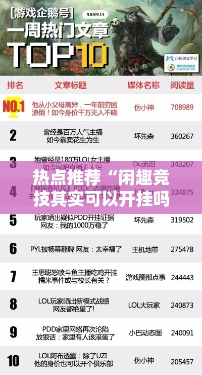 热点推荐“闲趣竞技其实可以开挂吗”2026用挂