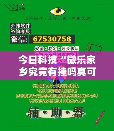 今日科技“微乐家乡究竟有挂吗真可以装挂