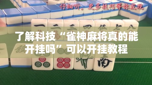 了解科技“雀神麻将真的能开挂吗”可以开挂教程