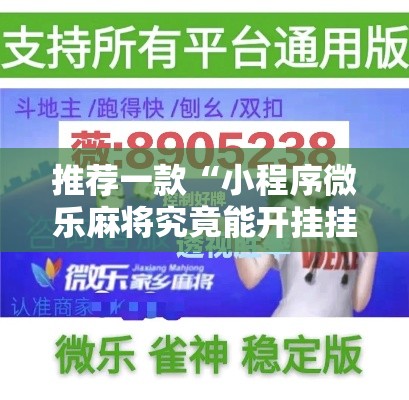 推荐一款“小程序微乐麻将究竟能开挂挂吗”详细开挂方法