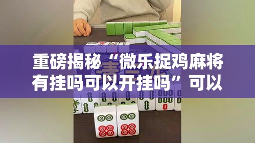 重磅揭秘“微乐捉鸡麻将有挂吗可以开挂吗”可以开挂