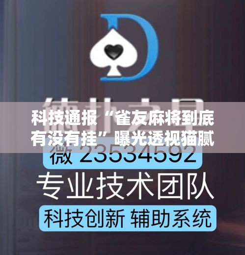 科技通报“雀友麻将到底有没有挂”曝光透视猫腻