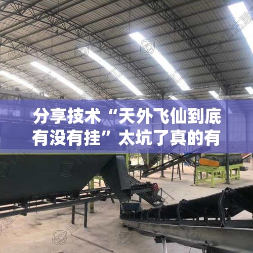 分享技术“天外飞仙到底有没有挂”太坑了真的有挂