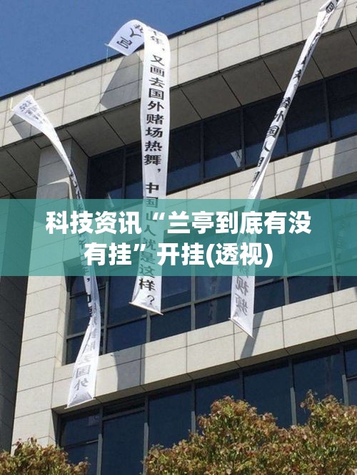 科技资讯“兰亭到底有没有挂”开挂(透视)