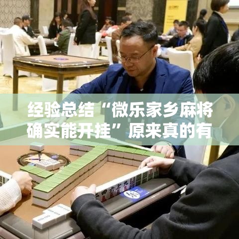 经验总结“微乐家乡麻将确实能开挂”原来真的有挂