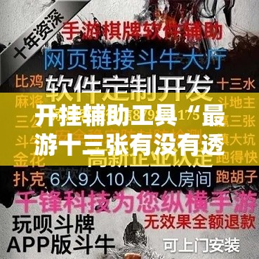 开挂辅助工具“最游十三张有没有透视”有开挂透视